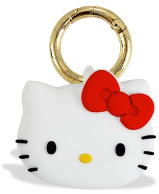 Sonix x Sanrio Silicone Protective Cover Compatible with Apple AirTag - with Attachment Loop and Carabiner Keyring | Hello Kitty