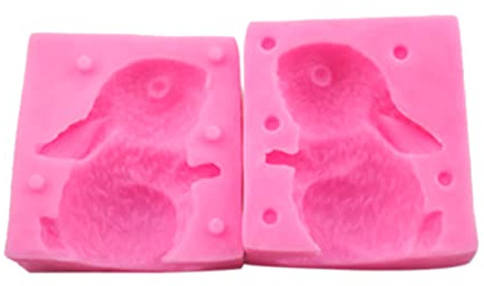 Kuchenformen zum Selbermachen, Duftkerze, sitzender Hase, Silikonform, Geschenk für Kaninchenliebhaber