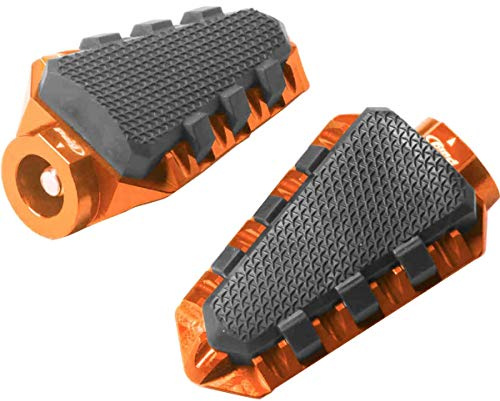 Puig 7319T Footpegs CNC machined aluminium, Orange