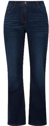 Ulla Popken Damen Straight-jeans Jeans, Blue Denim, 50 EU