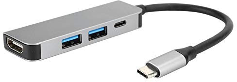 4 In 1 USB-C-Hub, tragbarer Aluminium-Dongle, Plug & Play für für Mate Book für P30 Mate20 für S9 S10
