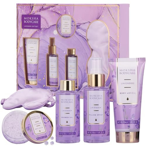 Moksha Coffret Soin de Noël et d’Anniversaire pour Femme, Coffret de Soin pour les Femmes, Coffret de Bain pour Femme, Coffret de Soin pour les Femmes