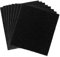 SINJEUN 8 Pieces Carbon Odour Filters, 16.5 x 15.5 x 1 cm Rectangle Activated Compost Bin Filters, Charcoal Replacement Filters for Kitchen Food Waste Caddy Compost Bucket, Black