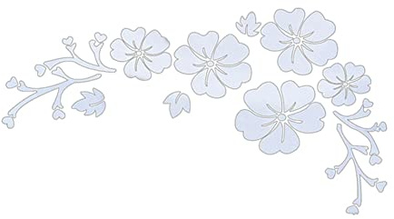 2 Stück Blumenranke Auto Aufkleber, 30cm Blumenaufkleber Hibiskus Aufkleber Wasserfest Kratzeraufkleber Autotattoos Selbstklebend Aufkleber für LKW Motorrad Fahrzeuge Tür Fenster Dekoration