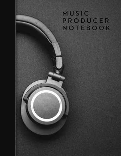 Music Producer Composition Notebook: Composition Notebook for Music Producer, Composition Notebook with Headphones, 200 College Ruled Pages, 8.5 x 11
