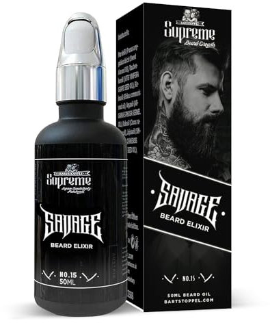Bartöl Herren Sauvage Inspired After Shave Duft Supreme Bartstoppel® - für die tägliche Bartpflege - gegen Schuppen