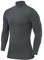 PowerLayer Kompressionsshirt Herren - Compression Shirt Funktionssshirt Langarm - Laufshirt Herren - Mock Neck Sportshirt - Longsleeve Oberteil Unterziehshirt - Dunkelgrün, L