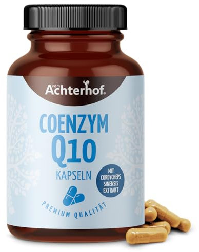 Coenzym Q10 100 Kapseln | reiner und patentierter Q10 Wirkstoff | vom Achterhof