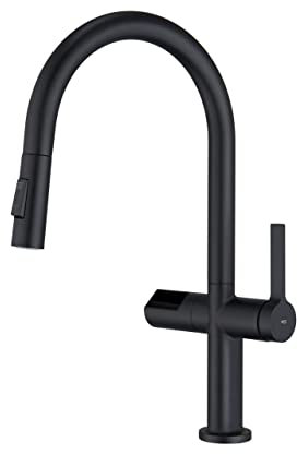 ALMACEN DE LA CASA Grifo de Cocina Monomando | Modelo TURÍN | Color Negro | Acabado Mate | [ IMEX® ]