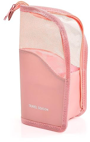 Sac De Rangement Pour Pinceaux Maquillage, Pochette Cosmétique Translucide Pour Produits De Soins De La Peau