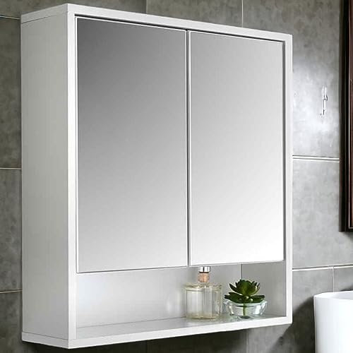 HOMELOX High Gloss Bathroom Mirror Cabinet Perfect Bathroom Storage