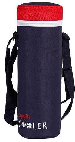 Harilla Sac Isotherme Porte-Bouteille d'eau Sac Isotherme avec Sangle réglable Oxford Porte-Bouteille Housse Porte-Bouteille étui pour randonnée randonnée, Li Rouge