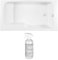 Jacob Delafon Baignoire Bain Douche Malice antidérapante + nettoyant 170 x 90 Version Droite