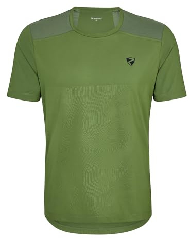 Ziener Herren NEMINDO Funktions-Shirt - Fahrrad|Outdoor|Fitness|Sport - atmungsaktiv,schnelltrocknend,Kurzarm, Crocodile, 56