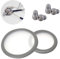 Replacement Accessories Kit Fits Classic 3, Cardiology 3 & Cardiology 4 Stethoscope for Littmann Stethoscope Replacement Parts & Stethoscope Bell Diaphragm Cover and Eartips Replacement Parts (grey)