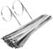 MaxAwe 100PCS 7.9 X 400mm Stainless Steel Cable Ties, Premium Metal Cable Zip Ties Self-Locking, Stainless Steel Tie Wraps for Garage Workshop Office Home