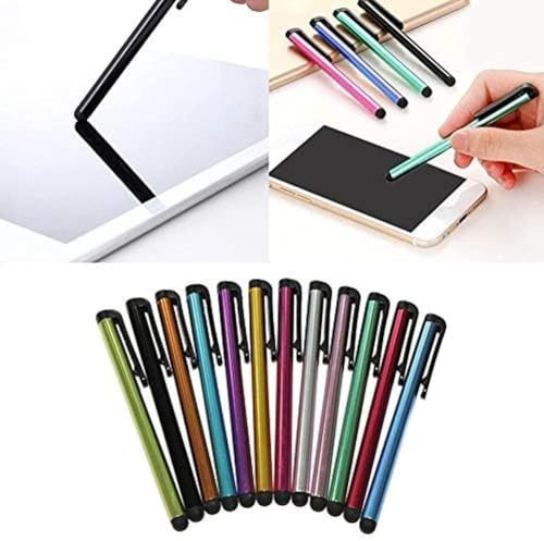 1 x Eingabestift in zufälliger Farbe für iPad, iPhone, iPod, mit Stiften, Clip, Tablets, Stylus-Bildschirm