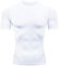 HYCOPROT Men's Compression Shirts Short Sleeve Compression Top Athletic Workout T-Shirt Quick Dry Sports Baselayer Running Undershirts Tops (UK, Alpha, M, Regular, Regular, White)