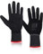 SUPERGUARD GB Work Gloves - PU-Coated Nitrile Nylon Gloves for Rail, Agriculture, Mechanics, Industry & General Duty Work - Protective Hand Gloves with Secure Grip - Size Small (Pack of 1 Pair)
