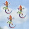 Konohan 6 Pcs Screen Magnets Magnetic Flexible Double Sided Protector Screen Door Magnets Screen Magnets for Magnetic Screen Door Decor for Sliding Door Window Protect Pet People (Gecko)