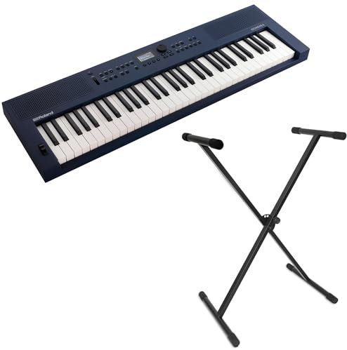 Roland GO:Keys 3 Music Creation Keyboard Midnight Blue 61 Tasten + keepdrum Keyboardständer
