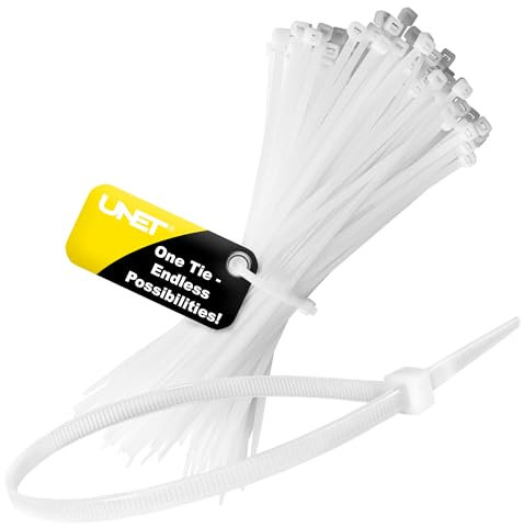 Cable Ties Kabelbinder Nylon 4.8x400 mm – 100 Stück | Extra Lang & Super Stark | Selbstsichernd & UV-beständig | Ideal für Industrie, DIY & Kabelmanagement
