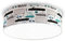 youngDECO® Deckenlampe für Kinderzimmer und Babyzimmer, mini Ø28cm, 2xE27, Runde Deckenleuchte, Lampenschirm aus Baumwolle, Autos, Deckenbeleuchtung hergestellt in der EU