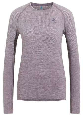 Odlo Laufshirt Damen Langarm Essential Seamless I Sport Shirt I Sport Oberteil I Fitness Shirt