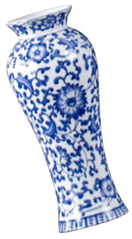 CORHAD Kleine Chinesische Keramikvase Vintage Stil Einfache Blumenvase Für Trockenblumen Und Wohnraumdekoration Wohnzimmer Büro Tischdekoration