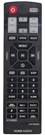 AULCMEET AKB74955382 sub AKB74955381 Replacement Remote Control Compatible with LG 4K Home Audio HDMI Mini Stereo System Xboom Speaker RK7