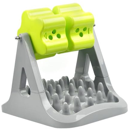 POPETPOP Rolle undichtes mehrere verschütten für Hunde Hundefutter Seifenspender pet Supplies tiernahrung Welpenfutterstation für Haustiere automatischer Lebensmittelspender Abs