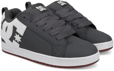 DC Herren Court Graffik Skateschuh, Grau/Weiß, Grau/Weiß, 38 EU