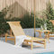 Gecheer Chaise Longue 55x199x30 cm Bambou, Bain de Soleil inclinable de Jardin Exterieur, Lit de Jardin Transat de Plage Relax pour Camping Balcon Piscine