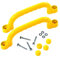 2PCS Playhouse Accessories for Kids 3+, Plastic Handle with Screws, Smooth Climbing Frame Accessories for Park, Backyard Tree House Playhouse, Playset