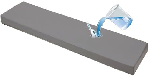 ZZDZW Bankauflage wasserdichte,Sitzkissen Outdoor & Indoor Bankpolster Bank Bankkissen Sitzauflage Sitzbank Auflage Fur Banke Kissen Kissenauflage for Küchenbank Gardenbank(Grau,60x35 cm)