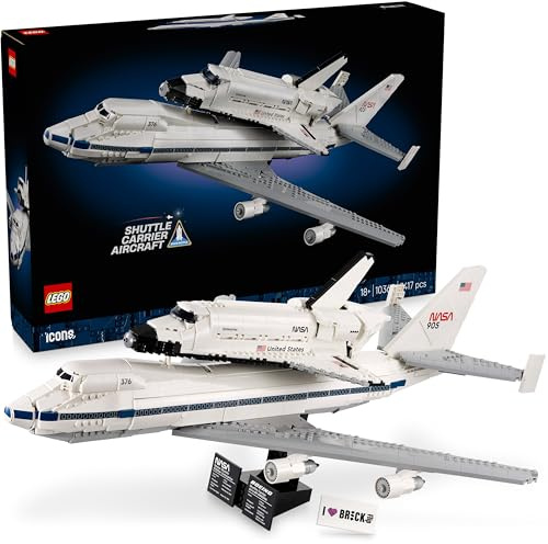 LEGO Space Shuttle Transport Jumbo - Icons 10360 LEGO NASA Spaceshuttles Enterprise und Boeing 747 (inkl. bedruckter Fliese)