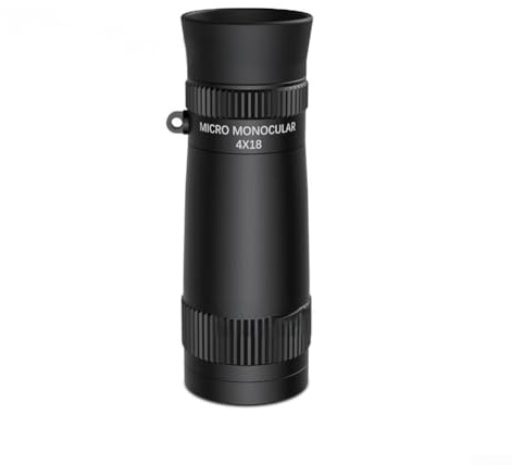 Telescopio monocular, portátil, mini monocular compacto de alta definición para observación de aves, vida silvestre, camping, senderismo, viajes, actividades al aire libre, bolsillo (4 x 18)