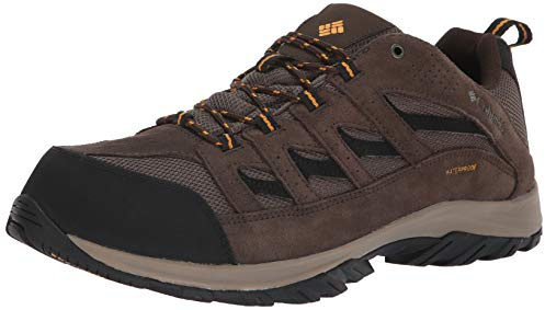 Columbia Crestwood WP wasserdichte Wanderschuhe für Herren, Braun (Mud x Squash), 42.5 EU