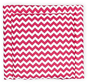 KraftKids Wickelauflage in Chevron magenta, Wickelunterlage 85x75 cm (BxT), Wickelkissen