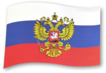 Sonia Originelli Magnetfahne Flagge für das Auto Fanartikel Fussball EM WM, Farbe: Russland Wappen