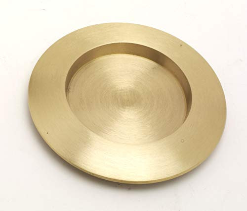 Kerzenteller Messing Gold matt für Kerzen bis Ø 70 mm