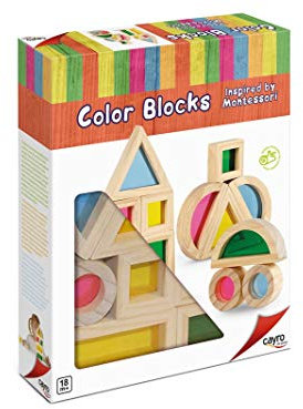 Cayro- Color Blocks Inspired by Montessori - Multicolor - Formas y Colores - Estructuras para el Desarrollo del Niño