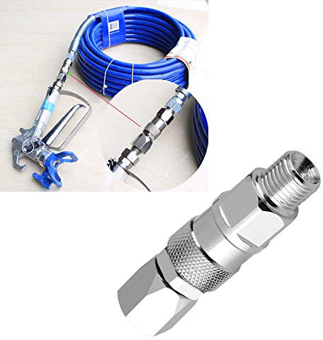 Hztyyier 1/4 Zoll Drehgelenk Rohrreinigungsschlauch Anschluss für Airless Sprayer Edelstahl Kupplung für Schläuche