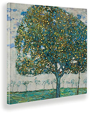 Giallobus - Gemälde - Gustav Klimt - Apfelbaum II - Leinwand mit Standardrahmen - 50x50 - Bereit zum Aufhängen - Moderne Gemälde für zu Hause