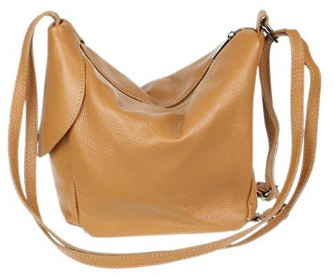Girly Handbags Damen 2 in 1 Rucksack UmhängetascheBräunen