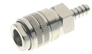 RS PRO Druckluft-Schnellkupplung Messing, Schlauchkupplung, 10mm Europäisch, Packung a 2 Stück