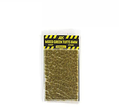 AK Interactive Mixed Green Tufts 6 mm – Dekor Modellbau