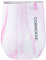 Corkcicle Stemless | Triple Insulated Stainless Steel Wine Cup Tumbler (Pink Marble, 12oz / 355ml)