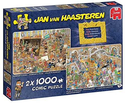 Jumbo 20032 A Trip to The Museum 2x1000 Pieces Jigsaw Puzzle, Mehrfarbig
