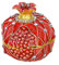LONGSHENG - SINCE 2001 - Handbemalter Granatapfel-Ring, Schmuckkästchen, Hochzeitsgeschenk, Sammlerstück, Figur in Rot